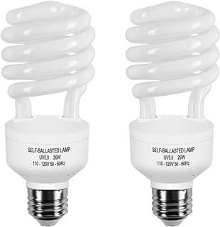 Simple Deluxe PTBULBFLUO26UVB5X2 26 Watts Spiral Compact Fluorescent Lamp