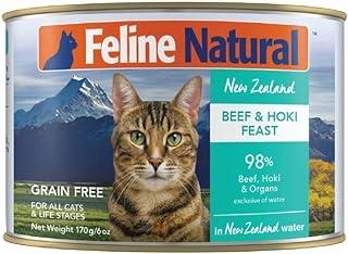 Feline Natural BPA-Free Canned Cat Food, Beef & Hoki