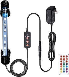 VARMHUS Submersible LED Aquarium Light with 3 Stage Timer Auto Turn On/Off