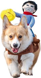 Dog Costume Pet Suit Cowboy Rider Style (Medium)