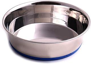 Max and Neo Non-Skid Rubber Bottom Stainless Steel Dog Bowl