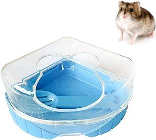 PINVNBY Hamster Bathroom GerbilPlastic SandDry Bath Container Small Animal Sauna