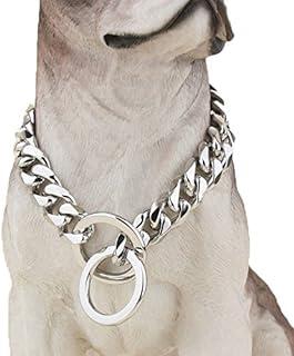 Heavy Duty Choke Cuban Chain Collar for Large Dogs