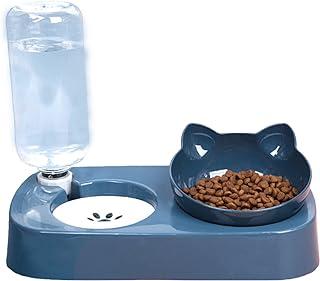 Cat Food and Water Bowl Set