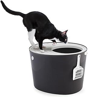 Iris Ohyama Cat Litter Tray with Grooved lid/Top Cover