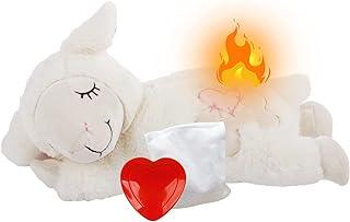 All For Paws Snuggle Sheep Pet Behavioral Aid Toy Dog Puppy Heart Beat Warm Plush