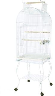 Metal Playtop Parrot Bird Cage with Stand, 20×20 by 65-Inch