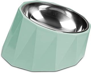 Cilkus Stainless Steel Dog Food Dish with Detachable Melamine Stand
