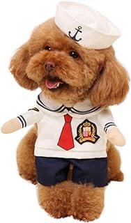 NACO CO Dog Sailor Costumes Navy Suit with Hat Halloween