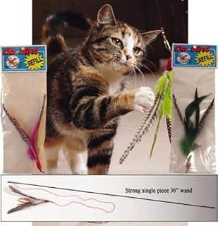 Da Bird Cat Toy with 2 Extra Guinea Feather Refills