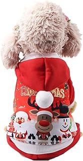 NACO CO Pet Four-Legged Christmas Hoodie Sweater with Santa Claus