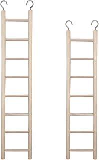 2pcs Wooden Ladder for Bird Cage