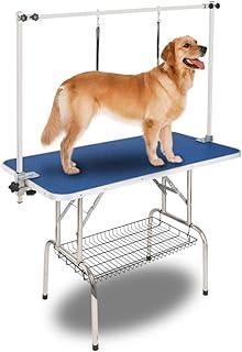 Bonnlo Pet Grooming Table with Arm Nook & Mesh Tray