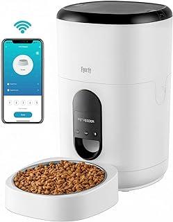 Automatic Cat Feeder, 4L WiFi Enabled Smart Pet Food with Stainless Steel Bowl