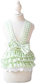 MaruPet Summer Sweet Puppy Doggie Printed Princess Skirting with Bowknit