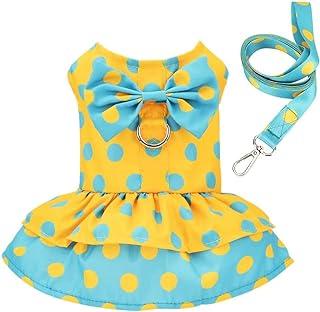 Polka Dot Puppy Dresses with D Ring