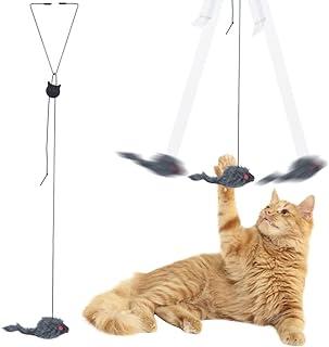 ZZJBGS Interactive Cat Feather Toys Hanging
