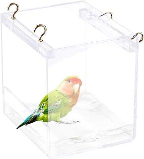 Tfwadmx Bird Bathtub for Cage Parrot