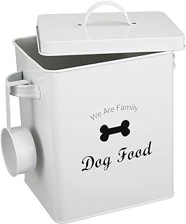 Dog Treat Food Storage Tin with Lid and Scoop included