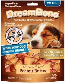 Dreambone Real Peanut Butter Flavored Vegetable & Chicken Dog Chew Treats