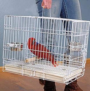 Foldable Travel Vet Carrier Perch Stand Cage for Bird Parrot