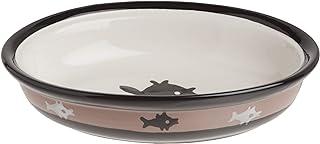 PetRageous 10070 Oval City Cat Bowl with 1-Cup Capacity and Microwave Safe