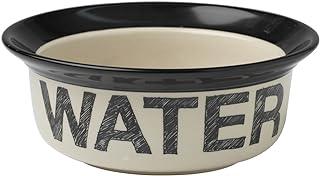 PetRageous 10184 Pooch Basics Stoneware Dog Water Bowl with 2-Cup Capacity