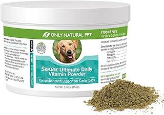 Only Natural Pet Senior Ultimate Daily Vitamin Supplement for Dogs Complete Holistic Health Support