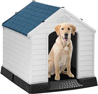 BestPet Dog House Indoor Outdoor Durable Ventilate Waterproof Pet Plastic Puppy Shelter
