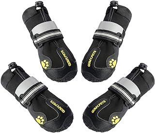 QUMY Dog Boots Water Repellency with Reflective Strip