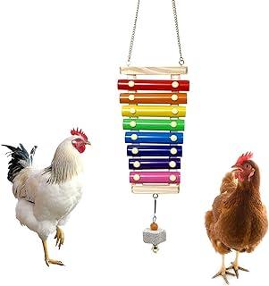 Xylophone Chicken Coop Pecking Stone (Rainbow)