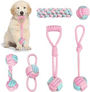 Chewing Rope Ball Toys Set 100% Natural Cotton