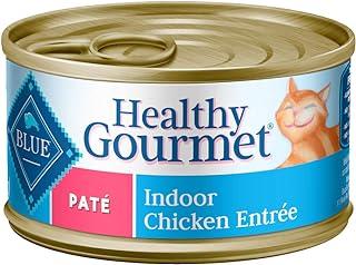 Blue Buffalo Healthy Gourmet Natural Adult Pate Wet Cat Food Indoor Chicken 3-oz cans