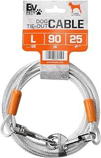 BV Pet Tie Out Cable for Dogs Up to 90 Pound, 25 Feet