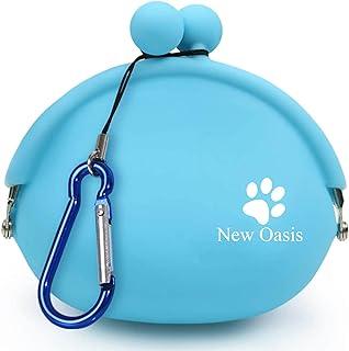 New Oasis Dog Treat Pouch, 10oz Small Portable Silicone Puppy