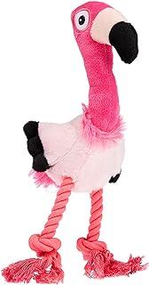 Ultrasonic DJ Flamingo, Silent Squeaker Plush Toy