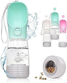 Portable Dog Water Bottles with Leakproof Bowl Dispenser for Walking Hiking On The Go