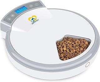 Casfuy Automatic Cat Feeder with Programmable Timer Dry and Wet Food Dispenser