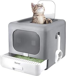 BARMI Cat Litter Box with Scoop Drawer
