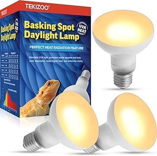 TEKIZOO Reptile Heat Lamp UVA Basking Daylight Spot Bulb