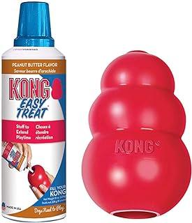 KONG – Classic Dog Toys with Easy Treat Peanut Butter