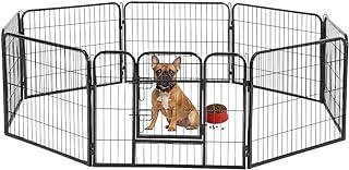 BestPet Pet Pen Playpen Dog Fence Extra Large Indoor Outdoor Heavy Duty 8 Panels