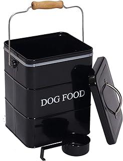 Dog Food Treat Storage Container with lid scoop included