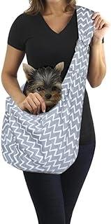 Surblue Dog Sling Carrier Bag with Hands-Free Reversible Belt
