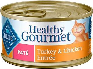 Blue Buffalo Healthy Gourmet Natural Adult Pate Wet Cat Food Turkey & Chicken 3-oz cans