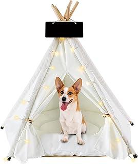 ECO-WILL Dog Teepee with Double Sided Thick Cushion, Non Slip Feet