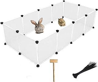 Hamster Playpen Plastic, Rabbit Fence Indoor Small Animal Cage Exercise Pen