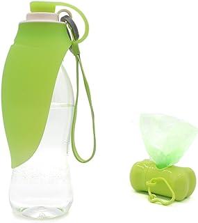 Lyderpet Dog Water Bottle, Portable Dispenser Bowl for Walking Pets