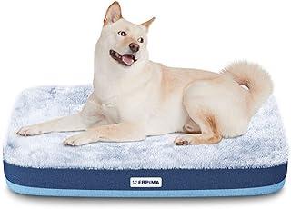 ERPIMA Dog Crate Pad Mattress Reversible (Cool & Warm), Water Proof Linings