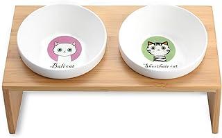 Lollimeow Pet Elevated Dog and Cat Wooden Rack